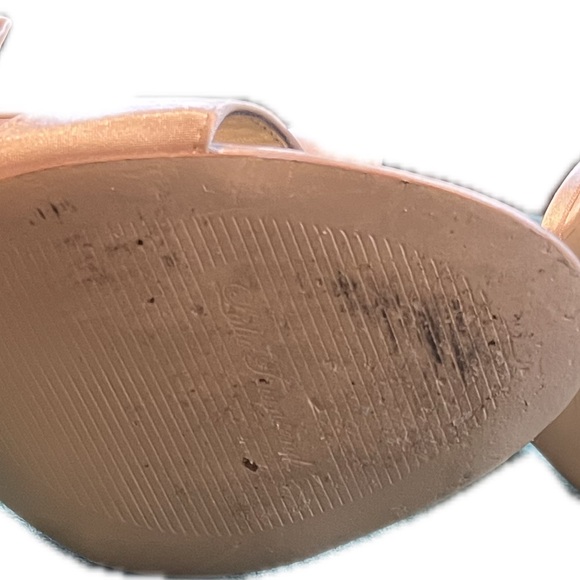 Lulu Townsend ivory/cream satin bow strappy heel. Size 9.5. Worn once. - Picture 4 of 6